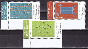 Германия, 2012. Олимпиада, Футбол-ЧЕ,  Теннис, 3 марки